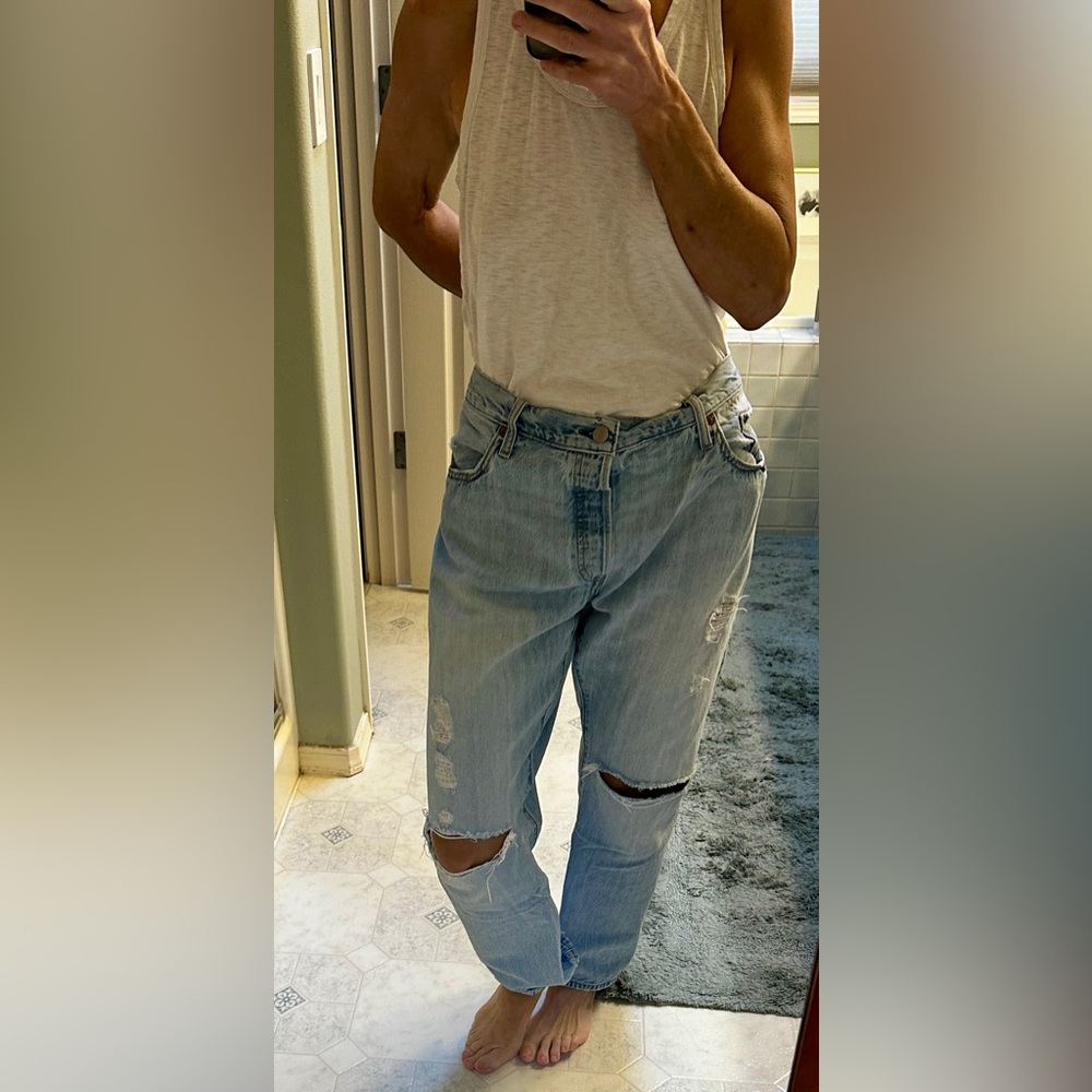 Levi's 501 CT Distressed Jeans - Picture 2 of 11